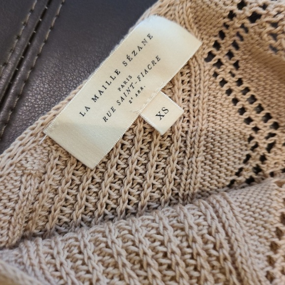 Sezane Angele Knit Crochet Sweater Tank - Picture 6 of 6